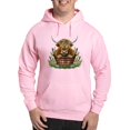 thumbnail image 1 of CafePress - Highland Cow Sitting In A Metal - Pullover Hoodie, Hooded Sweatshirt, 1 of 4