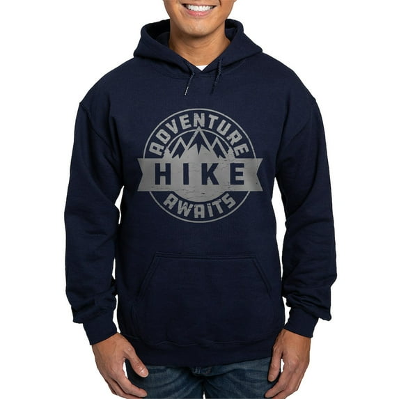 CafePress - Hike Adventure Awaits Hoodie (Dark) - Pullover Hoodie, Classic, Comfortable Hooded Sweatshirt
