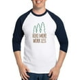 thumbnail image 1 of CafePress - Hike More Work Less Baseball Jersey - Cotton Baseball Jersey, 3/4 Raglan Sleeve Shirt, 1 of 4