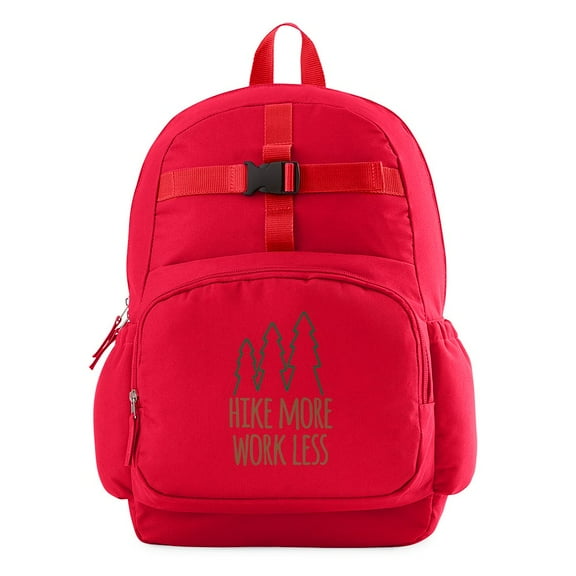 CafePress - Hike More Work Less - Cute School Travel Backpack