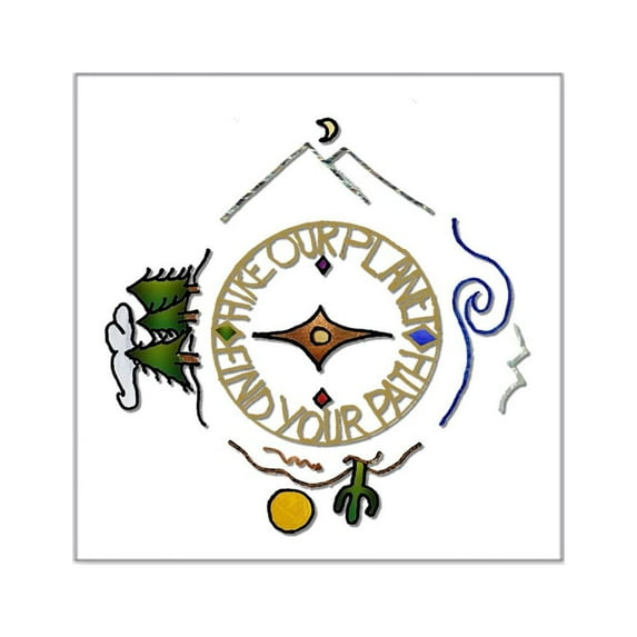 CafePress - Hiker's Soul Compass Sticker - Square Sticker 3" x 3"