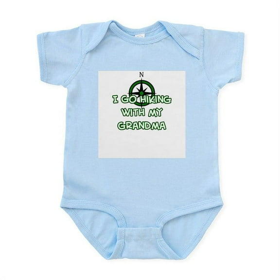 CafePress - Hiking Grandma Infant Bodysuit - Baby Light Bodysuit, Size Newborn - 24 Months
