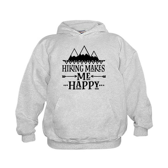 CafePress - Hiking Makes Me Happy Sweatshirt - Kids Hooded Sweatshirt, Classic Hoodie