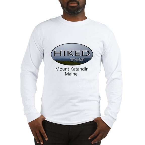 CafePress - Hiking Mount Katahdin Long Sleeve T Shirt - Unisex Cotton Long Sleeve T-Shirt