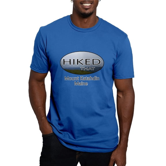 CafePress - Hiking Mount Katahdin T Shirt - Men's Fitted T-Shirt