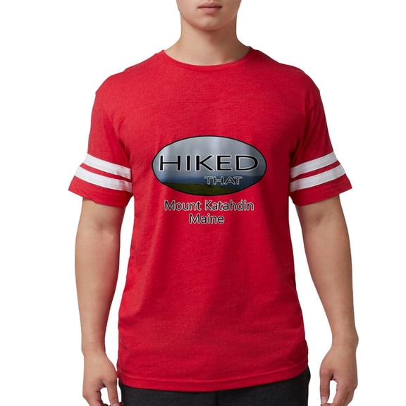 CafePress - Hiking Mount Katahdin T Shirt - Mens Football Shirt