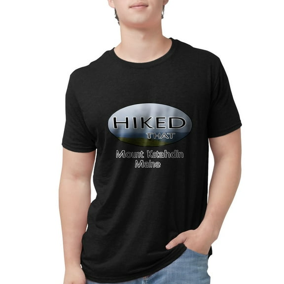 CafePress - Hiking Mount Katahdin T Shirt - Mens Tri-blend T-Shirt