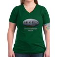 thumbnail image 1 of CafePress - Hiking Mount Katahdin T Shirt - Women's V-Neck Dark T-Shirt, 1 of 1