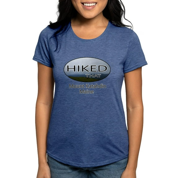 CafePress - Hiking Mount Katahdin T Shirt - Womens Tri-blend T-Shirt