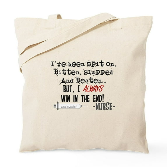 CafePress - Hilarious Nurse Quote Tote Bag - Unisex Canvas Tote Bag, Beige, 1-Piece