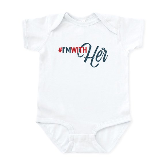 CafePress - Hillary Clinton I'm With Her Infant Bodysuit - Baby Light Bodysuit, Size Newborn - 24 Months