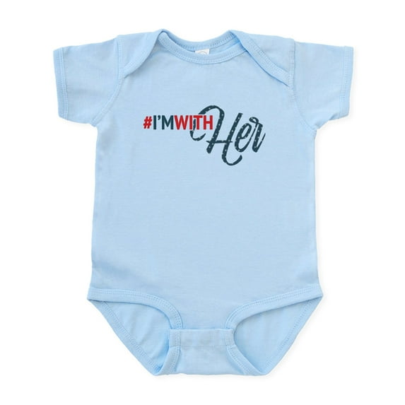 CafePress - Hillary Clinton I'm With Her Infant Bodysuit - Baby Light Bodysuit, Size Newborn - 24 Months