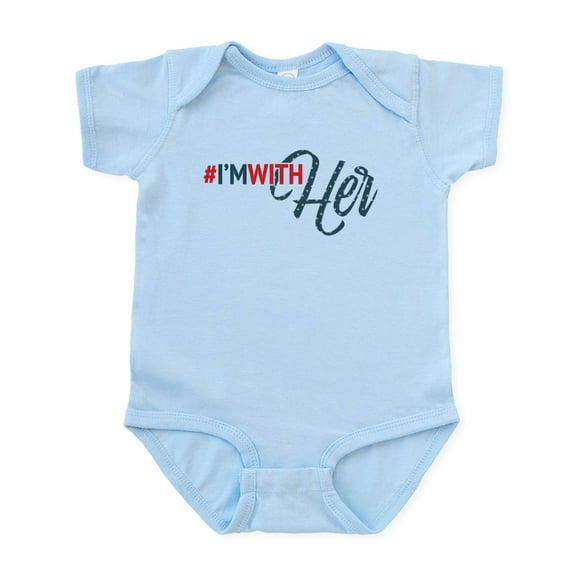 CafePress - Hillary Clinton I'm With Her Infant Bodysuit - Baby Light Bodysuit, Size Newborn - 24 Months