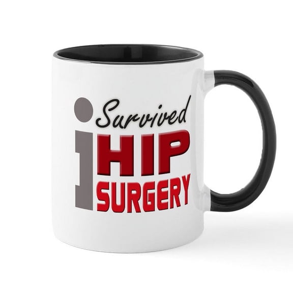CafePress - Hip Surgery Survivor Mug - 11 oz Ceramic Mug - Novelty Coffee Tea Cup