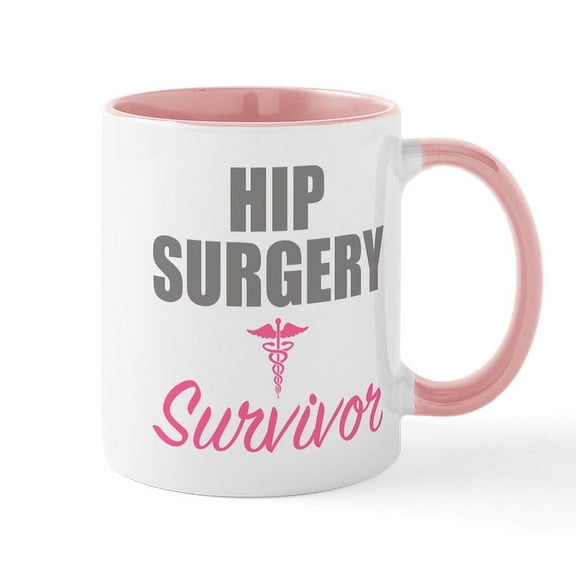 CafePress - Hip Surgery Survivor Mugs - 11 oz Ceramic Mug - Novelty Coffee Tea Cup