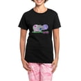 thumbnail image 1 of CafePress - Hippie Hippo Women's Dark Pajamas - Women's Short Sleeve Print T-Shirt and Pants Dark Cotton Pajama Set, 1 of 7