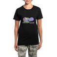thumbnail image 1 of CafePress - Hippie Hippo Women's Dark Pajamas - Women's Short Sleeve Print T-Shirt and Pants Dark Cotton Pajama Set, 1 of 7