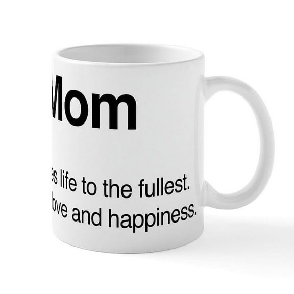 CafePress - Hippie Mom Mug - 11 oz Ceramic Mug - Novelty Coffee Tea Cup