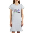 thumbnail image 1 of CafePress - Hippo Flowers Copy - Women's Nightshirt, 1 of 4