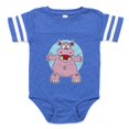 thumbnail image 1 of CafePress - Hippo Hug - Cute Infant Baby Football Bodysuit, 1 of 3