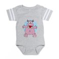 thumbnail image 1 of CafePress - Hippo Hug - Cute Infant Baby Football Bodysuit, 1 of 3