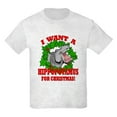 thumbnail image 1 of CafePress - Hippopotamus For Christmas Kids Light T Shirt - Light T-Shirt Kids XS-XL, 1 of 4