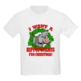 thumbnail image 1 of CafePress - Hippopotamus For Christmas Kids Light T Shirt - Light T-Shirt Kids XS-XL, 1 of 4