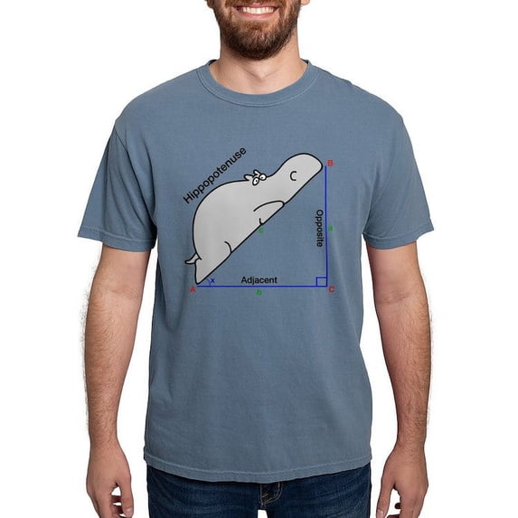 CafePress - Hippopotenuse T Shirt - Mens Comfort Colors Shirt