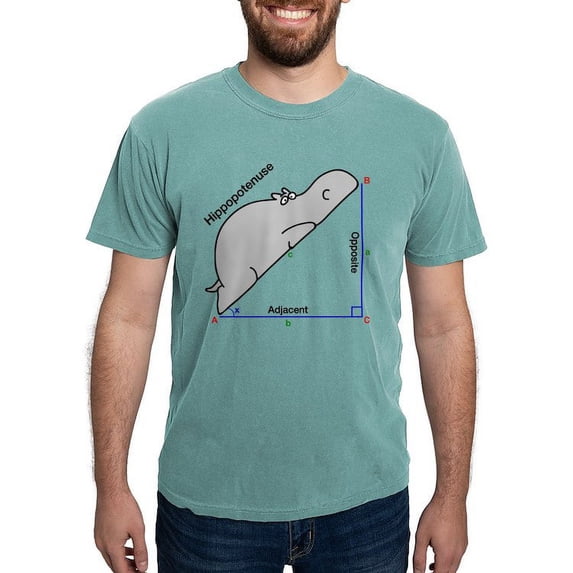 CafePress - Hippopotenuse T Shirt - Mens Comfort Colors Shirt