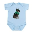 thumbnail image 1 of CafePress - Hipster Boston Terrier Baby Light Bodysuit - Baby Light Bodysuit, Size Newborn - 24 Months, 1 of 4