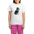 thumbnail image 1 of CafePress - Hipster Boston Terrier Women's Light Pajamas - Women's Short Sleeve Print T-Shirt and Pants Light Cotton Pajama Set, 1 of 7