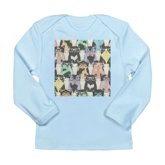 CafePress - Hipster Cats Long Sleeve Infant T Shirt - Long Sleeve Infant T-Shirt