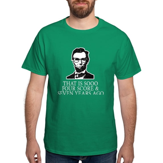 CafePress - Hipster Lincoln T Shirt - Men's Classic Graphic Cotton T-Shirt