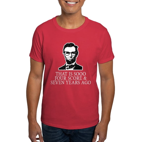 CafePress - Hipster Lincoln T Shirt - Men's Classic Graphic Cotton T-Shirt