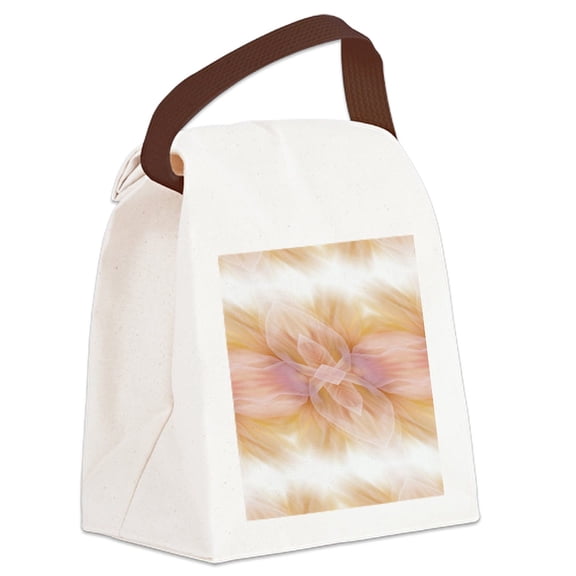 CafePress - Hipster Ombre Flower Watercolor - Canvas Lunch Bag with Strap Handle