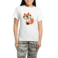 thumbnail image 1 of CafePress - Hipster Red Fox Women's Light Pajamas - Women's Short Sleeve Print T-Shirt and Pants Light Cotton Pajama Set, 1 of 7
