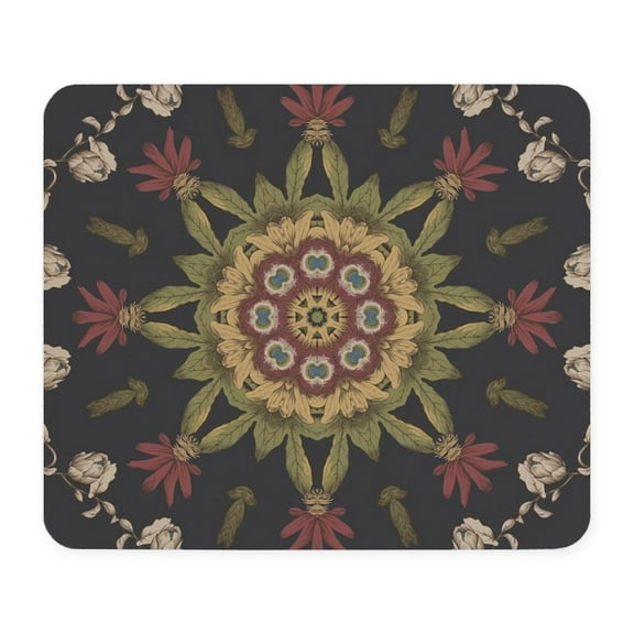 CafePress - Hipster Vintage Floral Mandala Mousepad - Non-slip Rubber Mousepad, Gaming Mouse Pad