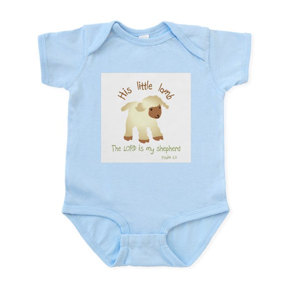 CafePress - His Little Lamb Infant Bodysuit - Baby Light Bodysuit, Size Newborn - 24 Months