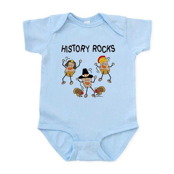 CafePress - History Rocks Infant Bodysuit - Baby Light Bodysuit, Size Newborn - 24 Months