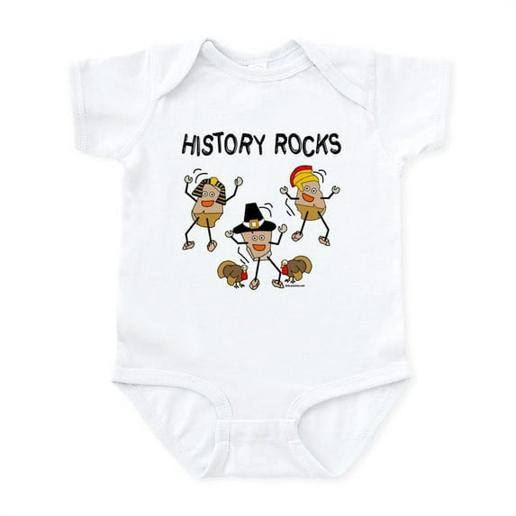 CafePress - History Rocks Infant Bodysuit - Baby Light Bodysuit, Size Newborn - 24 Months