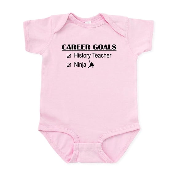 CafePress - History Tchr Career Goals Infant Bodysuit - Baby Light Bodysuit, Size Newborn - 24 Months