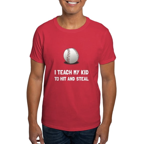 CafePress - Hit And Steal Baseball T Shirt - Men's Classic Graphic Cotton T-Shirt
