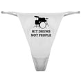 thumbnail image 1 of CafePress - Hit Drums Not People Classic Thong - Women's Novelty Thong Panties Underwear, 1 of 4