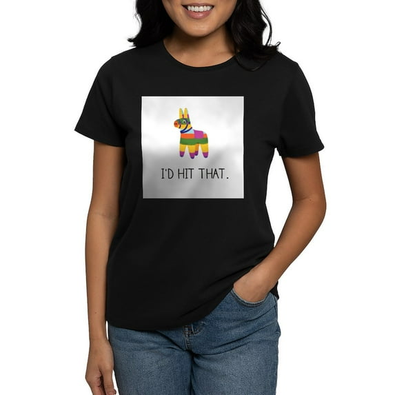 CafePress - Hit That T Shirt - Women's Traditional Fit Dark T-Shirt