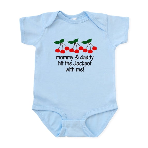 CafePress - Hit The Jackpot With Me! Baby/Toddler Bodysuit - Baby Light Bodysuit, Size Newborn - 24 Months