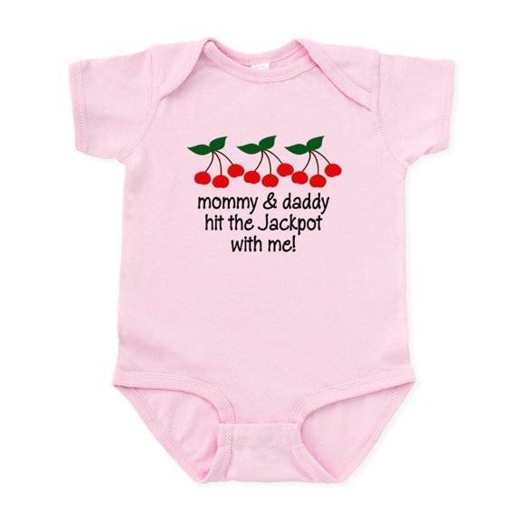 CafePress - Hit The Jackpot With Me! Baby/Toddler Bodysuit - Baby Light Bodysuit, Size Newborn - 24 Months