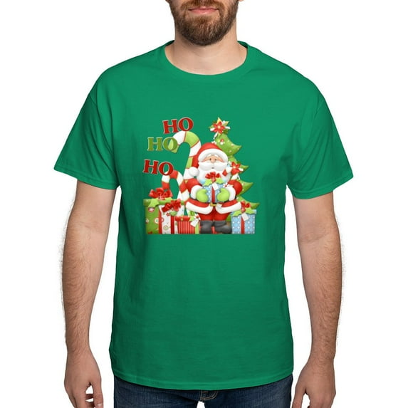 CafePress - Ho Ho Ho Copy Dark T Shirt - Men's Classic Graphic Cotton T-Shirt