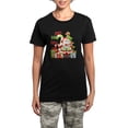 thumbnail image 1 of CafePress - Ho Ho Ho Copy Women's Dark Pajamas - Women's Short Sleeve Print T-Shirt and Pants Dark Cotton Pajama Set, 1 of 7