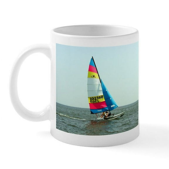 CafePress - Hobie Cat Mug - 11 oz Ceramic Mug - Novelty Coffee Tea Cup