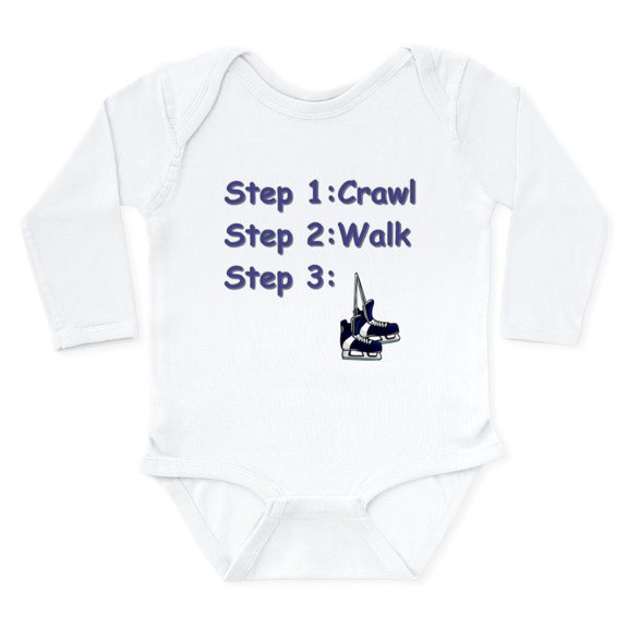 CafePress - Hockey Baby Infant Creeper Body Suit - Long Sleeve Cotton Baby Bodysuit